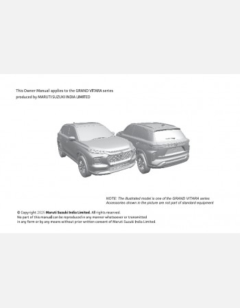 suzuki grand vitara 2025 owners manual